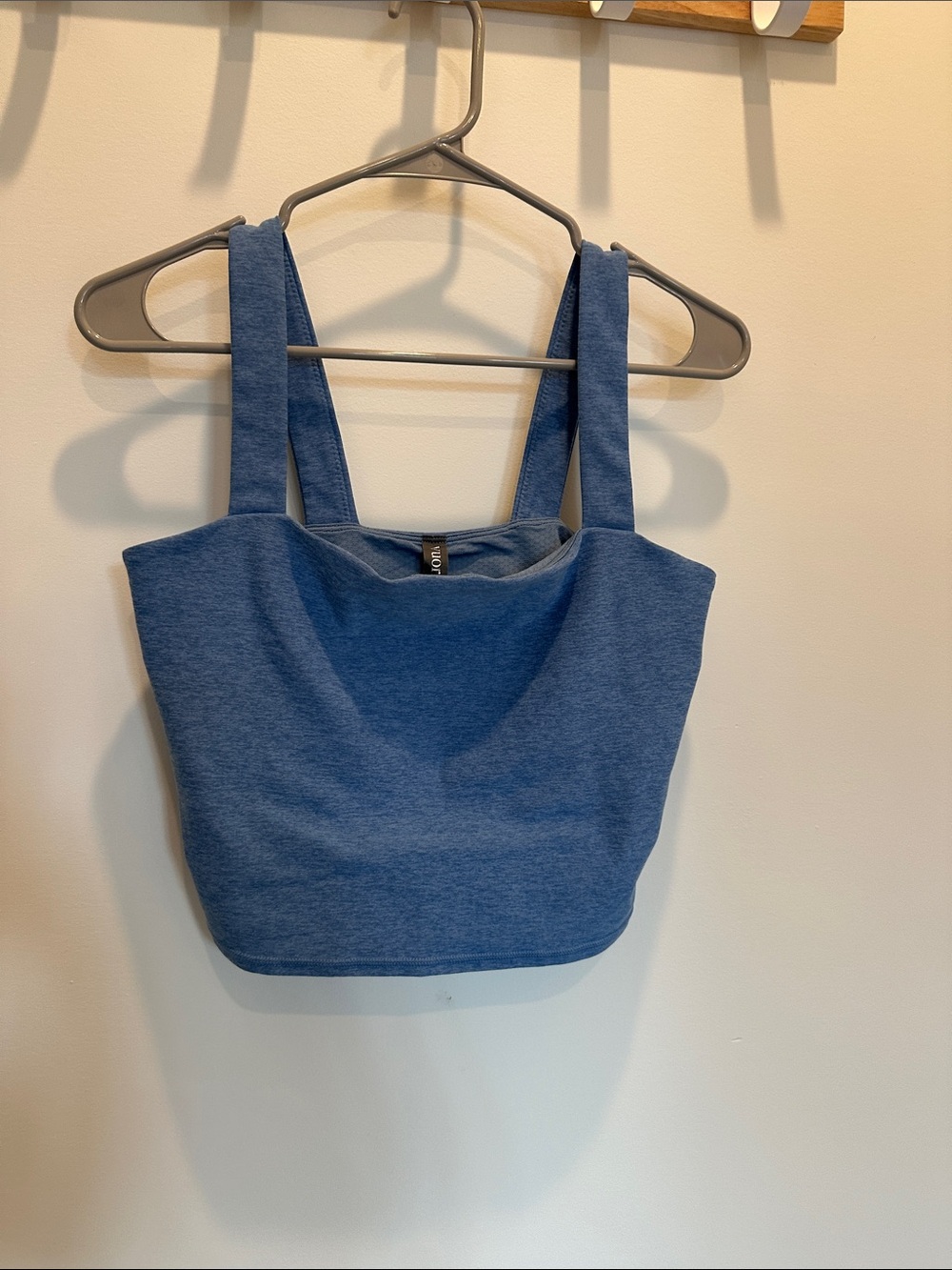 Viori Blue Squared Neck Crop Tank